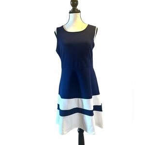 5th & Love Blue and White A-Line Mini Dress